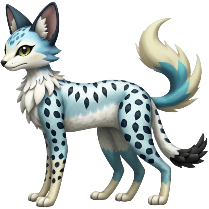 Meloetta-Trico-Silvally-Nargacuga-Sergal-Serval-Fakémon-creature-hybrid emoji