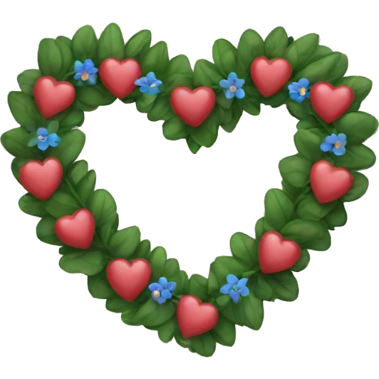 a heart with a garland emoji