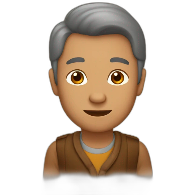 Homme brun âgée d'une 15 années emoji