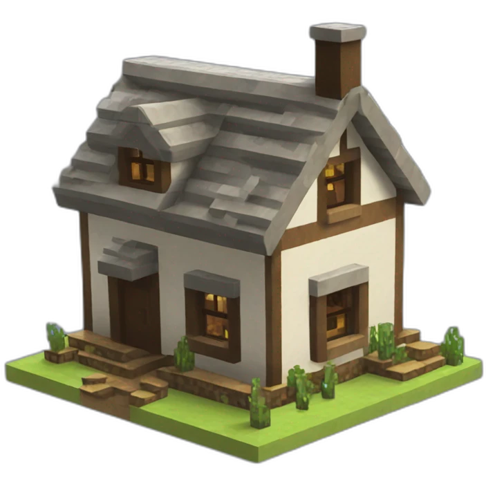 Minecraft dirt simple house emoji