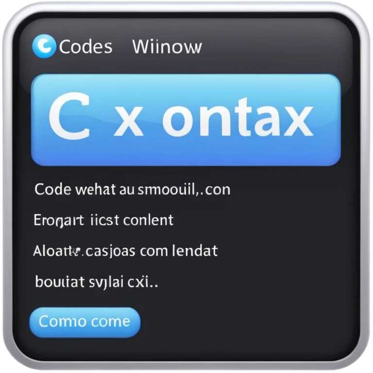 code window with C# highlighted emoji
