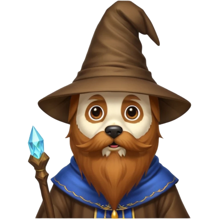 Dog wizard emoji