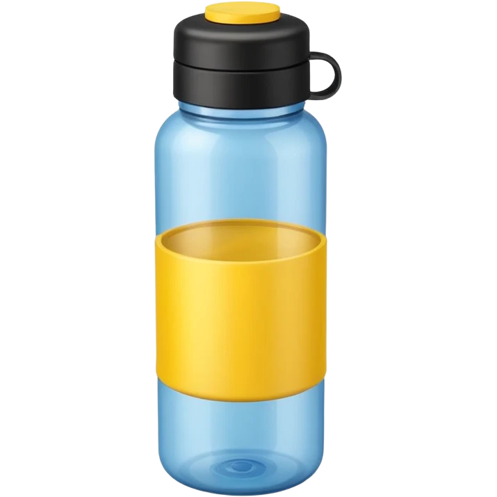a black and yellow gym bottle emoji