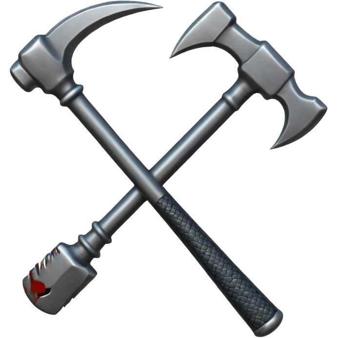 The Sickle and Hammer are dark gray and crossed emoji