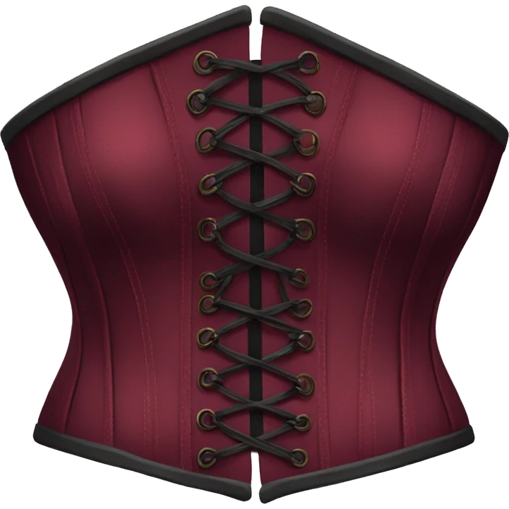 Burgundy corset  emoji