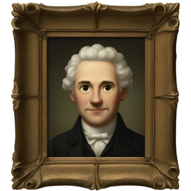 white gentleman in thin antique frame emoji