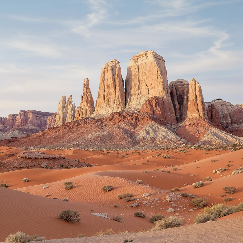A modern desert mountain, wallpaper, modern emoji