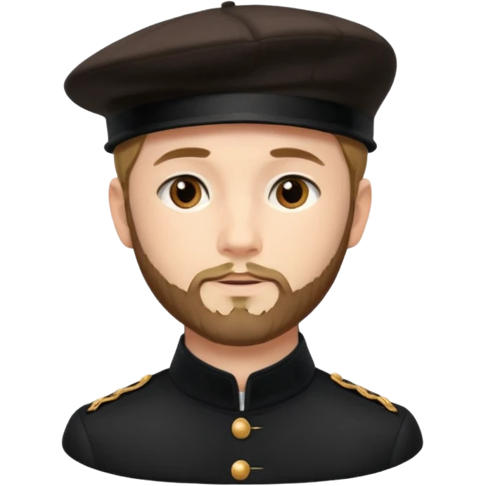 Edouard Manet artist wear black berret hat emoji