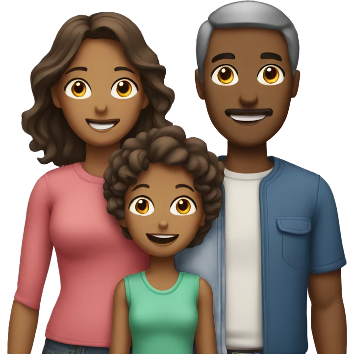 Two parents and two kids emoji
