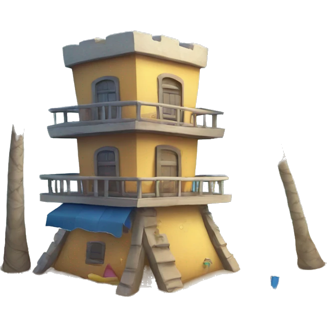 TORRE EN LA PLAYA emoji