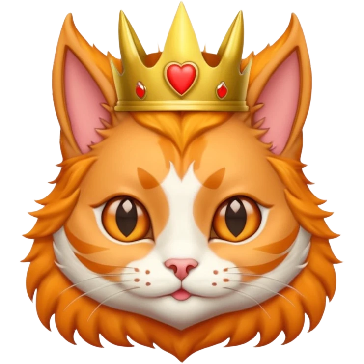 Give me a random emoji  to make the popular emoji cats   it has to have horns like the hearts have to be the ears, but give me a accessory ideas, give me some emoji accessory I dirt that could help emoji