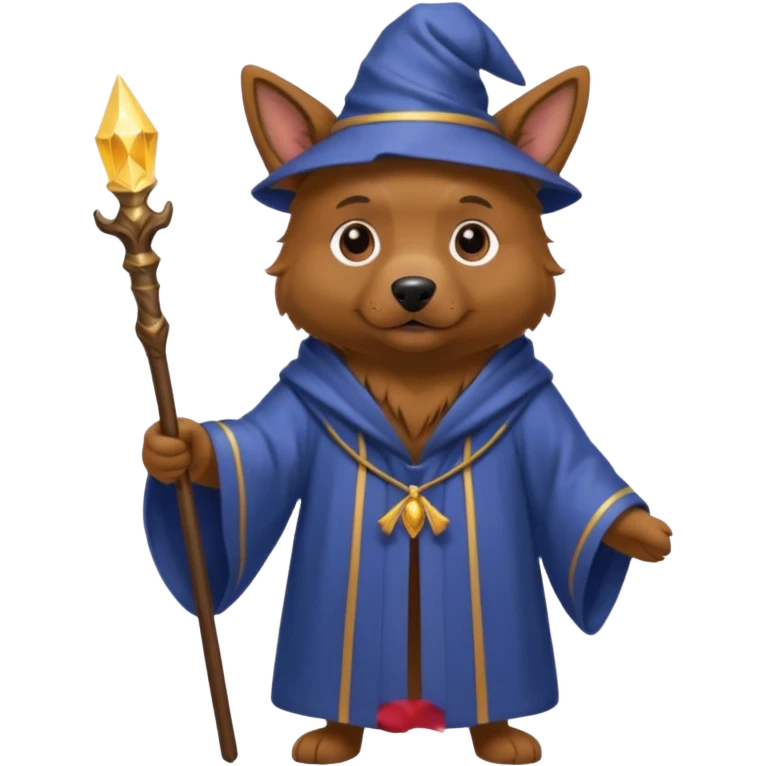 Dog wizard emoji