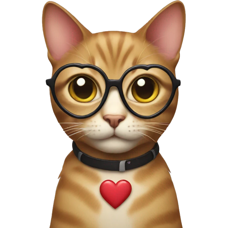 Cat with heart glasses emoji