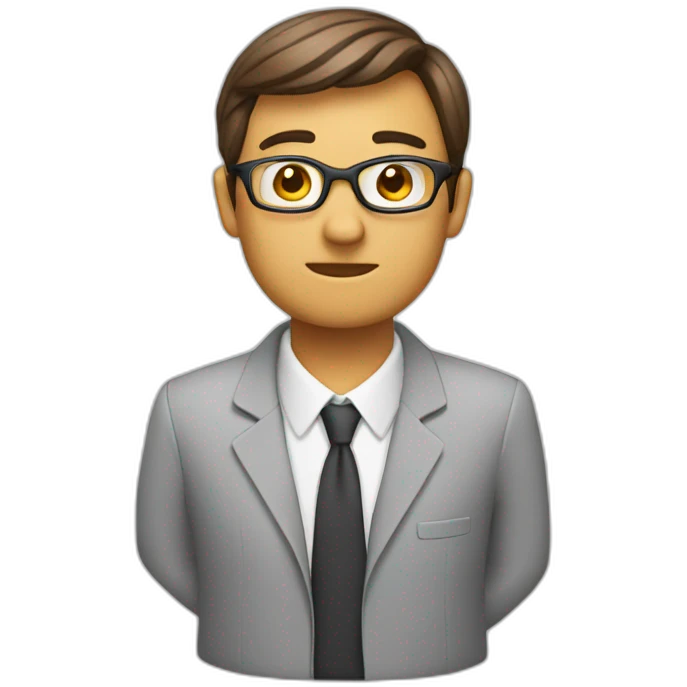Financial planner who provides counseling for worries emoji