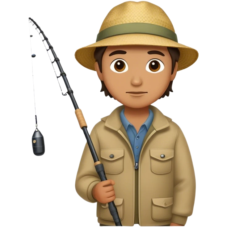 Hayes with fishing pole  emoji