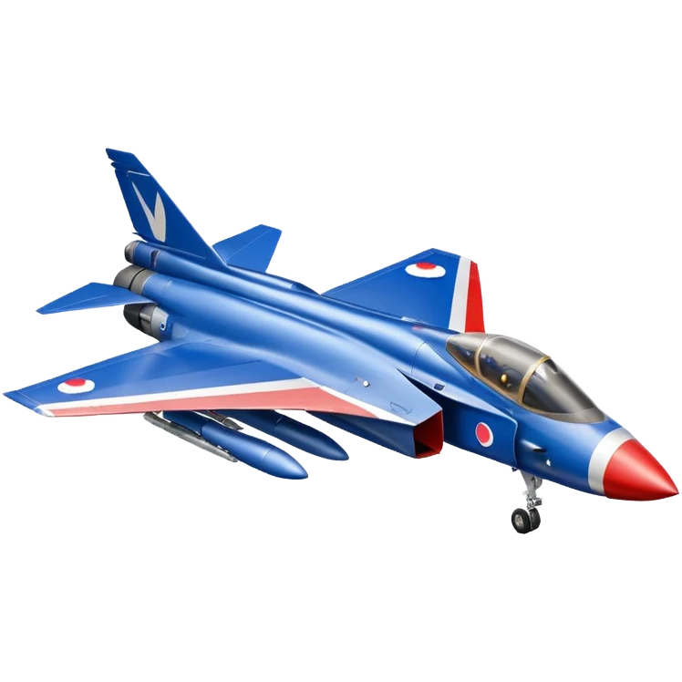the french mirage fighter jet, and in the background the french flag emoji