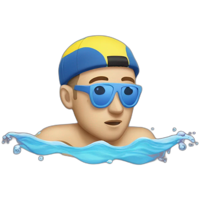 Mac Miller Swimming  emoji