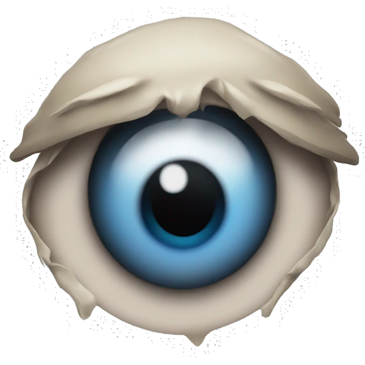 Eye with smeared maskara emoji