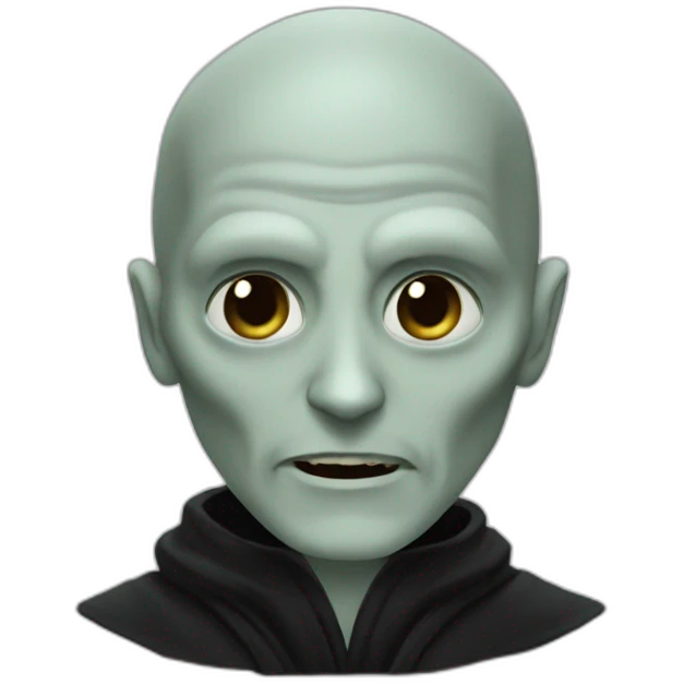 Lord Voldemort as nice guy emoji