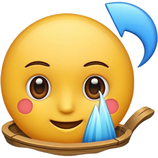 детализированный синий чертеж emoji