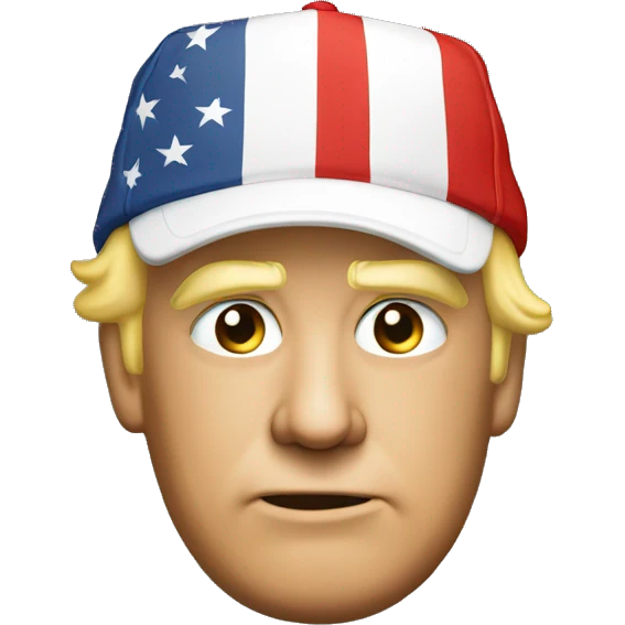 Trump wear hat emoji