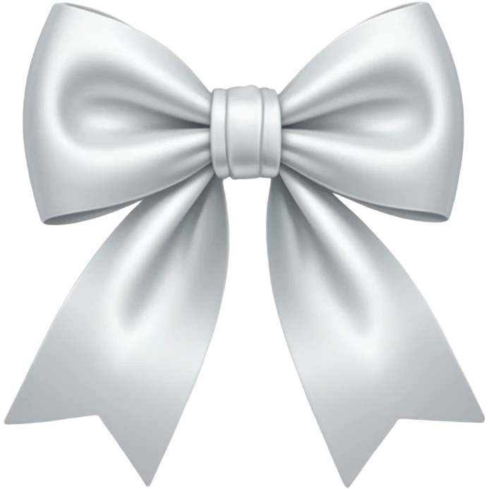 Girls white bow only bow  emoji