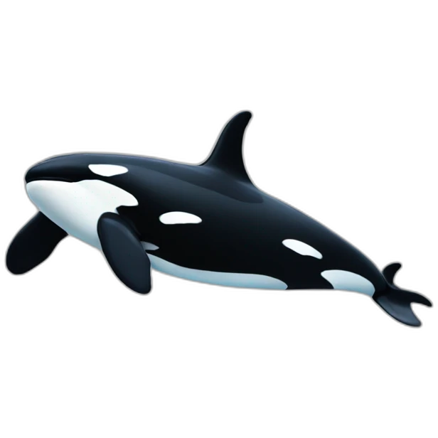 Orca waving emoji