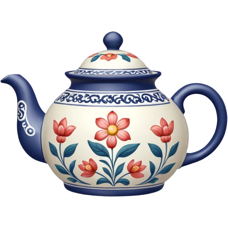 teapot with design on it emoji