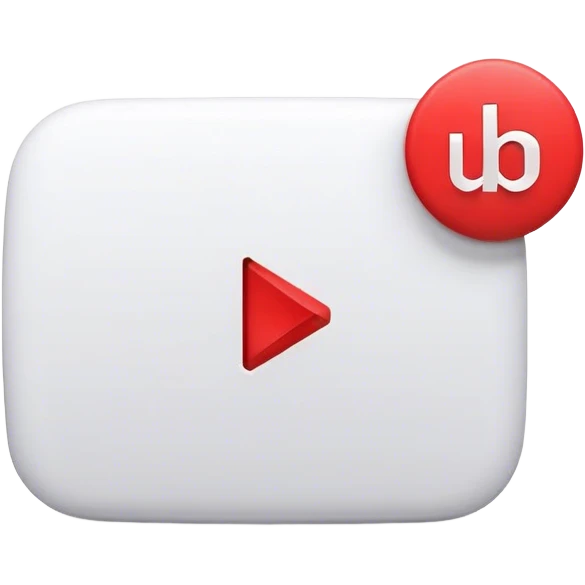 logo youtube 3d emoji