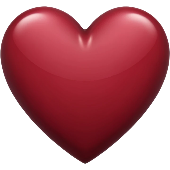 Maroon heart emoji