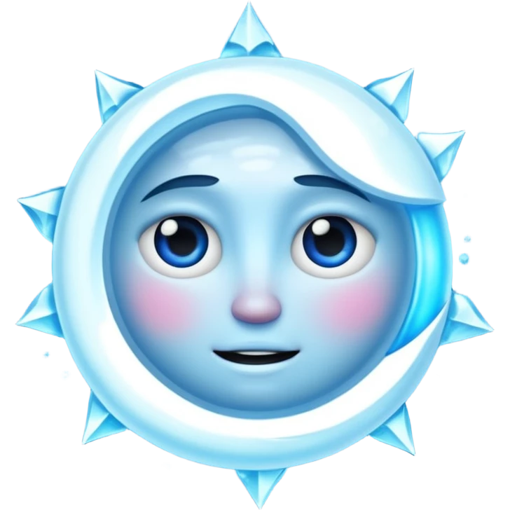 Frozen eclipse emoji