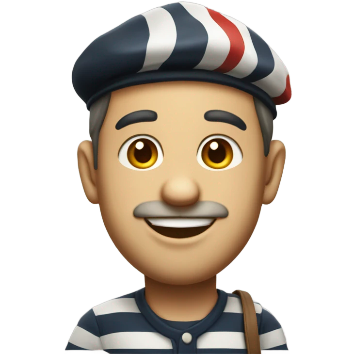 Little rude French man emoji