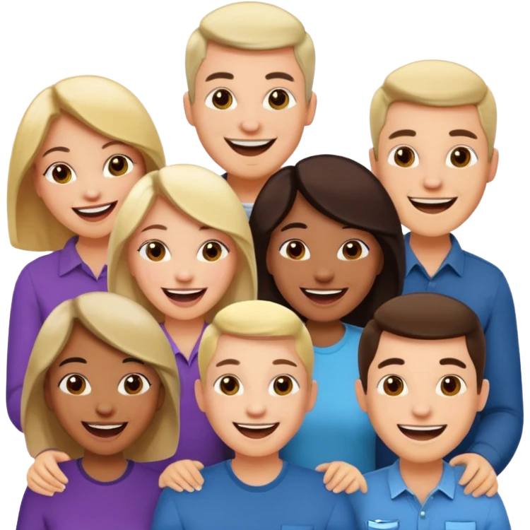6 people, 4 men and 2 women emoji