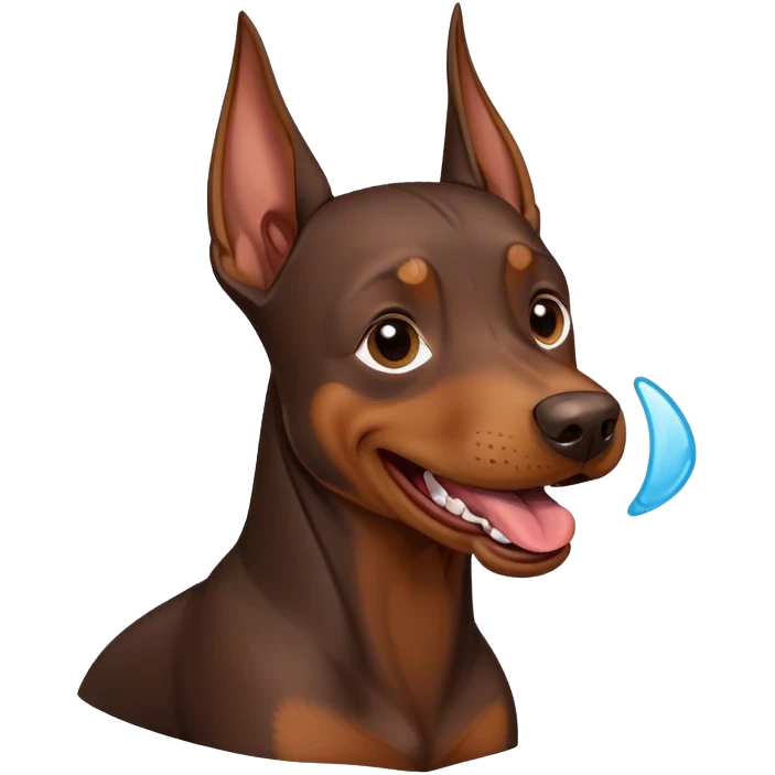 Crying Laughing Doberman emoji