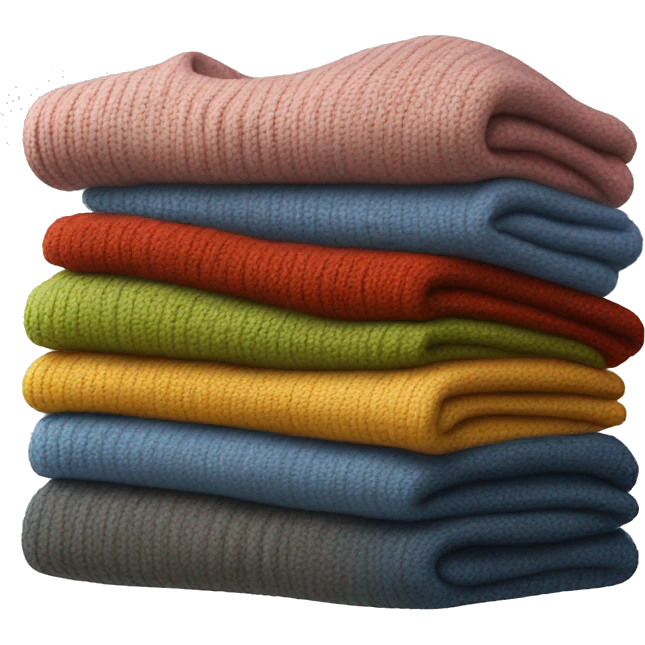 stack of sweaters emoji