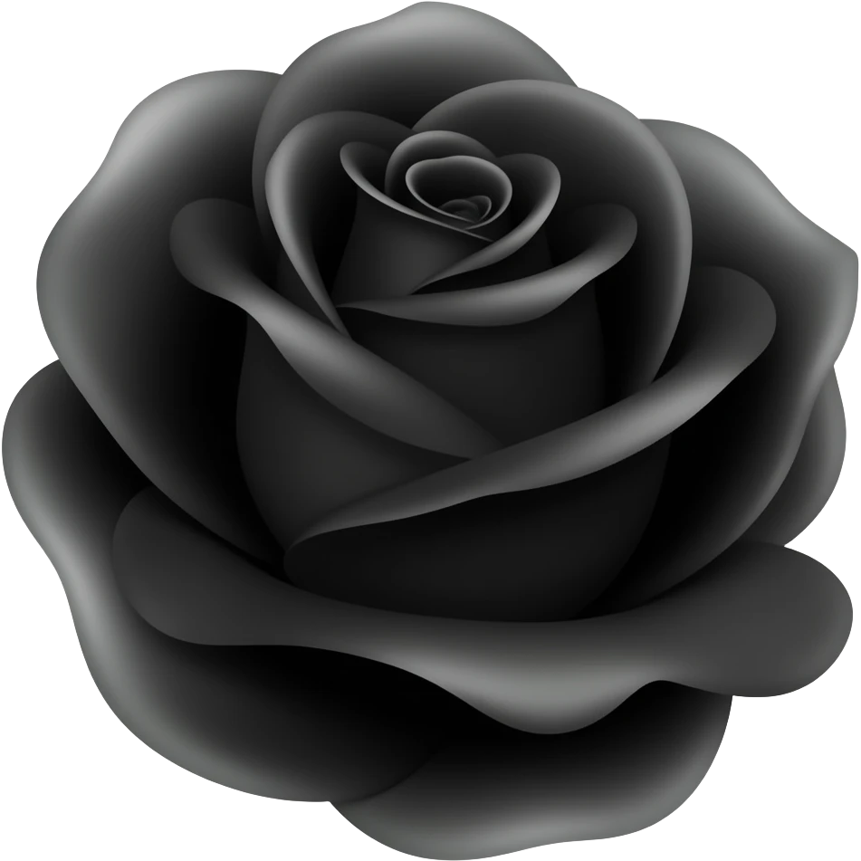 Black rose emoji