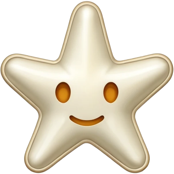 starshape made of bone. no face . no outer ridge. no eyes. no. nose. no mouth. just a star stop rendering a face on it/ plane white star emoji