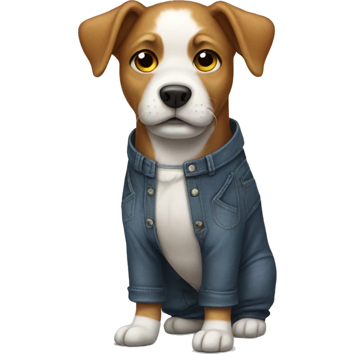 dog wearing pants  emoji
