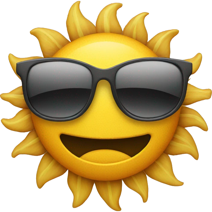 sun with sunglasses emoji