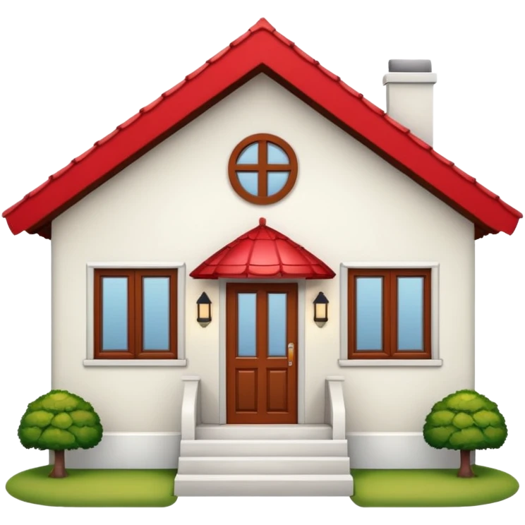 a bungalow house emoji