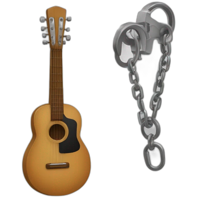 Rapero con micrófono cadenas emoji
