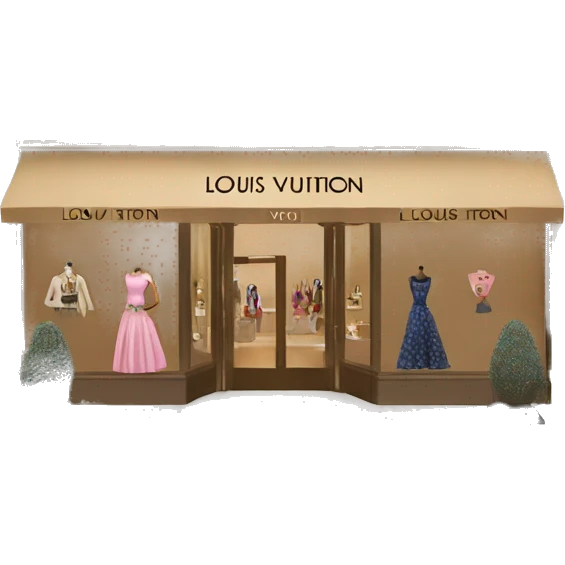Louis Vuitton boutique emoji