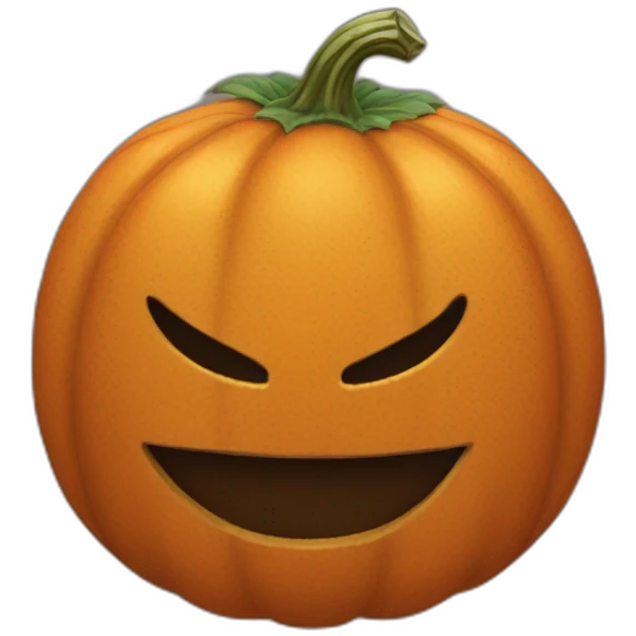 jason orange mask combined with a smiling pumpkin emoji