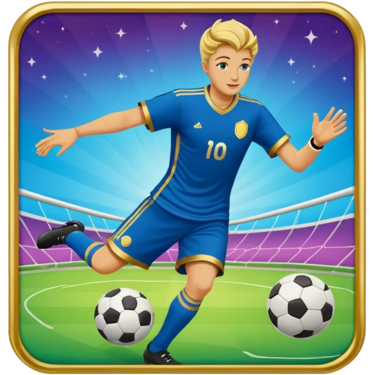 carta dei tarocchi magic che gioca a calcio emoji