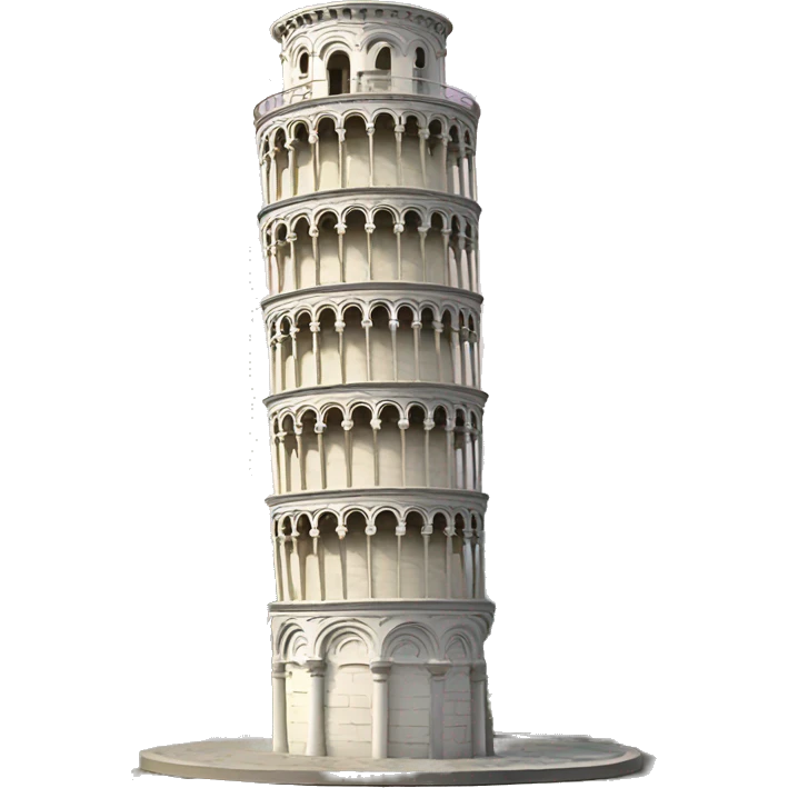 Leaning tower of Pisa small size emoji