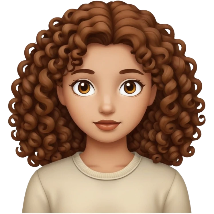 Girl con rulos emoji
