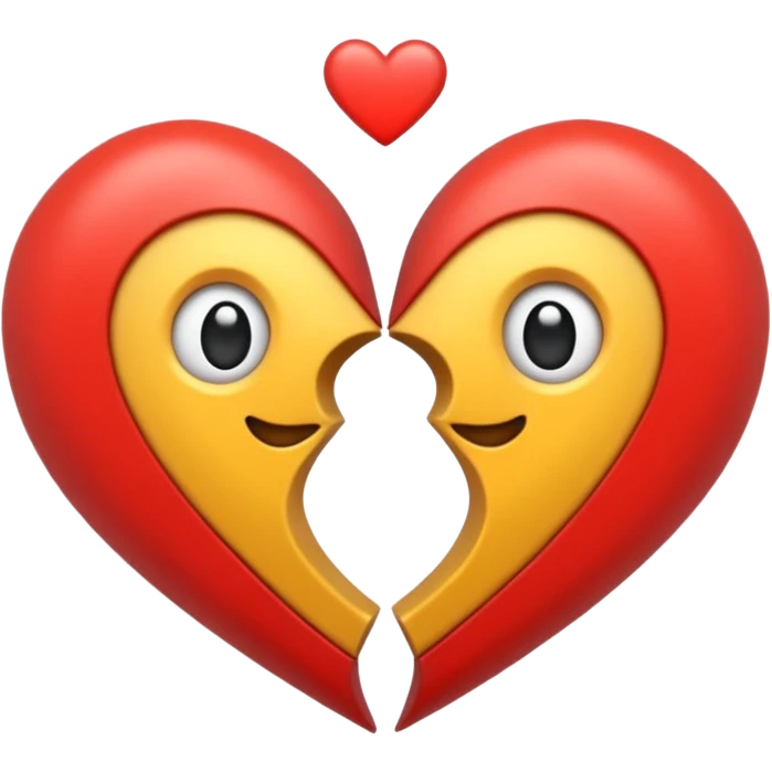 zwei hände in herzform aus denen unterschiedlich große herzen schweben emoji