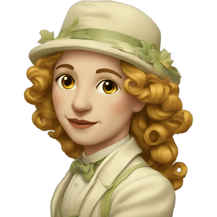 Art nouveau painter emoji