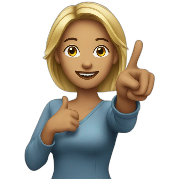 Woman Pointing at you emoji