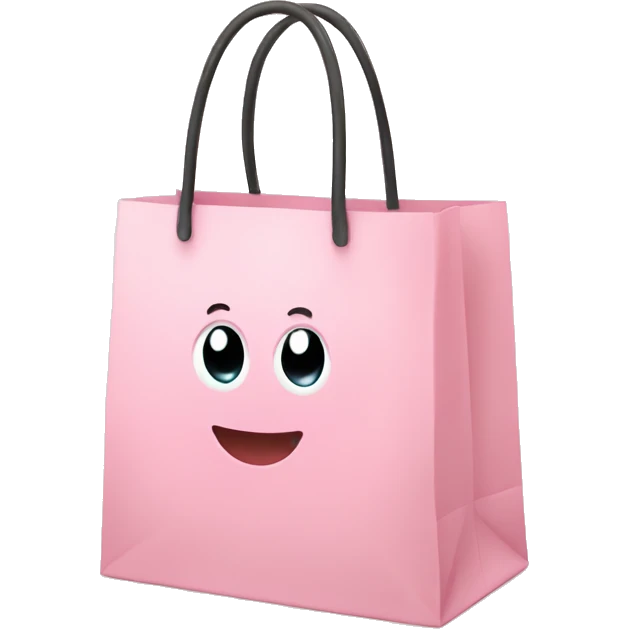 Light pink cute shopping bag emoji
